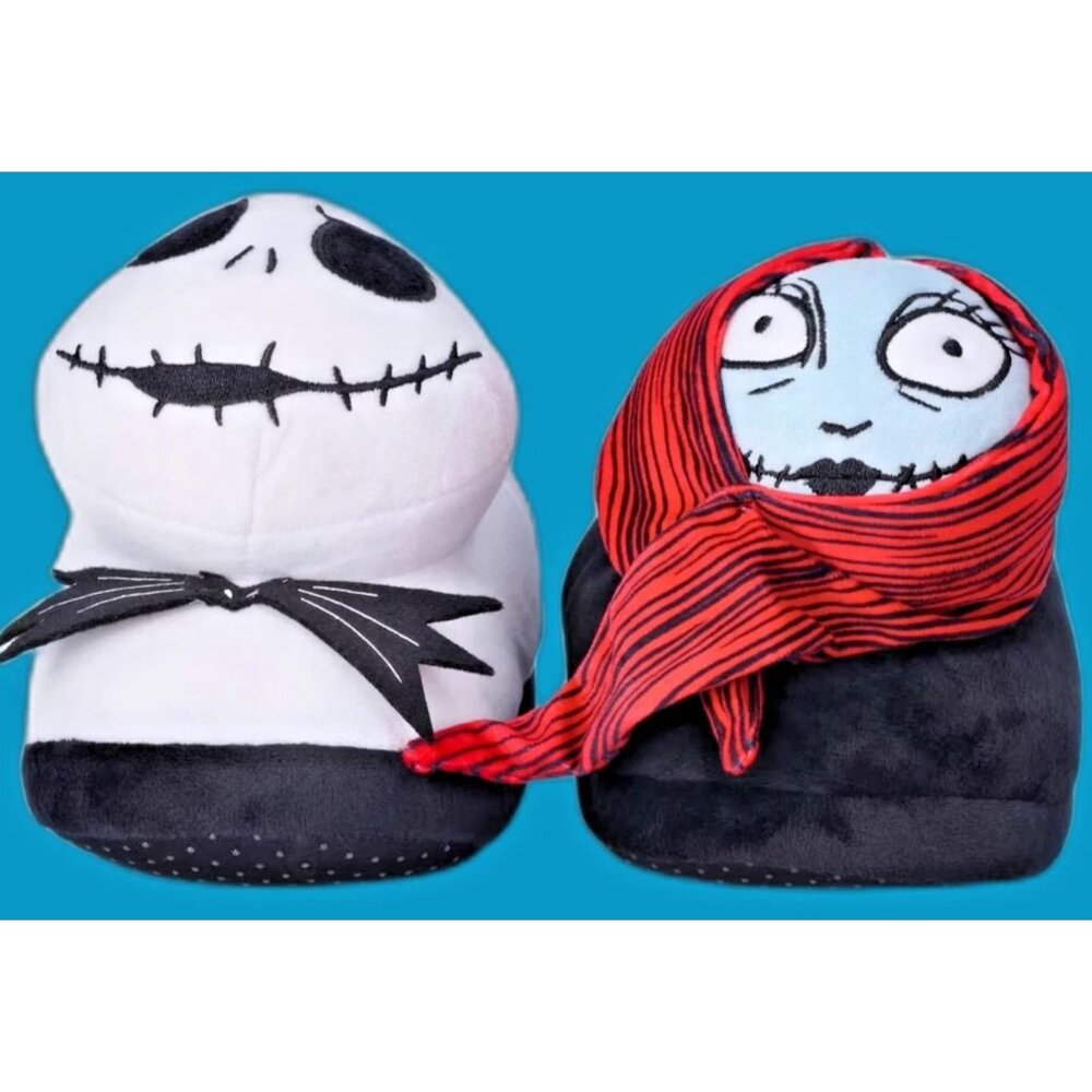 DISNEY 3D Plush Women's The Nightmare Before Christmas Slippers SIZE 7-8 NEW